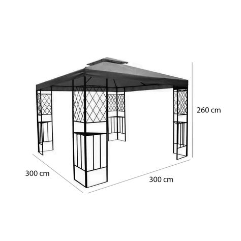 Pérgola Bahía Inglesa 3x3mt Marfil-3