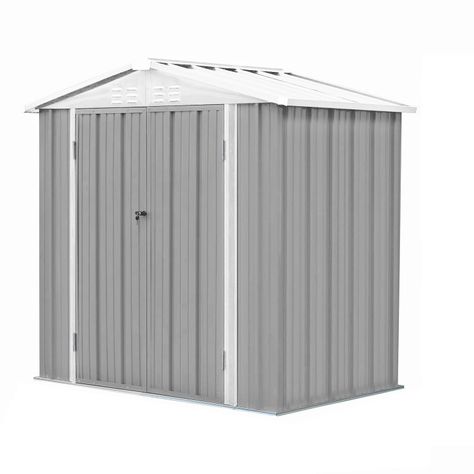Bodega Jardín con Repisas 198x126x212 Homeshed Color Gris-0