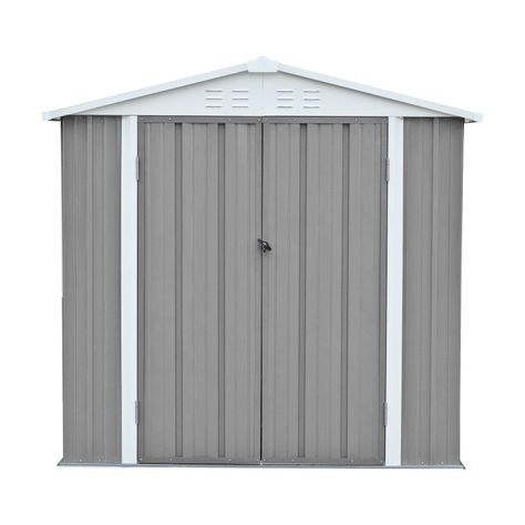 Bodega Jardín con Repisas 198x126x212 Homeshed Color Gris-1