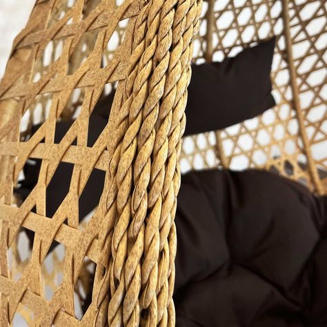 Silla Colgante Hawái XL Caramelo Cojín Café-2