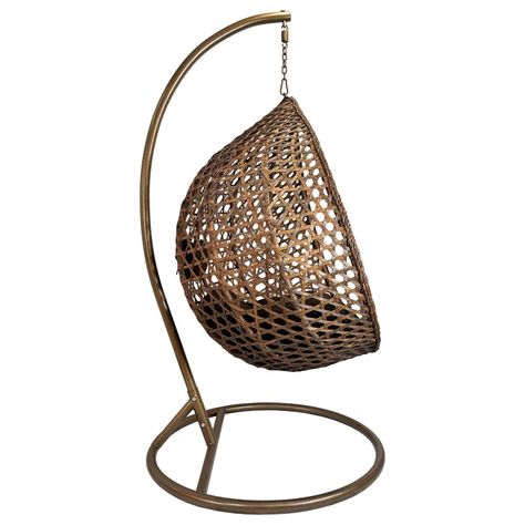 Silla Colgante Hawái M Chocolate Cojín Café-2
