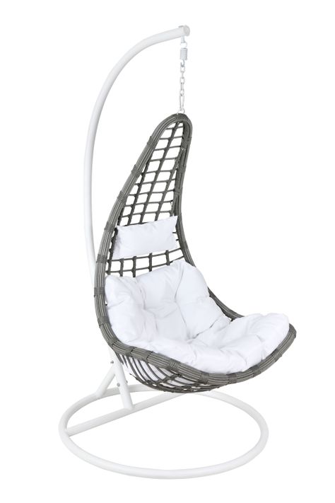 Silla Colgante Amanda Cojin Blanco-0