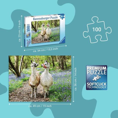 Puzzle XXL Llama Love - 100 piezas-2