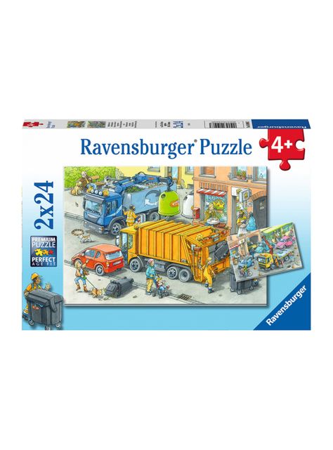 Puzzle Camiones y Grúas -2x24-0