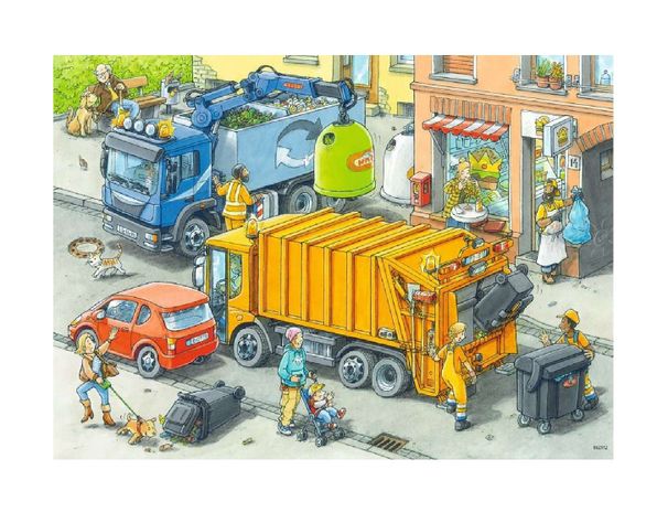 Puzzle Camiones y Grúas -2x24-1