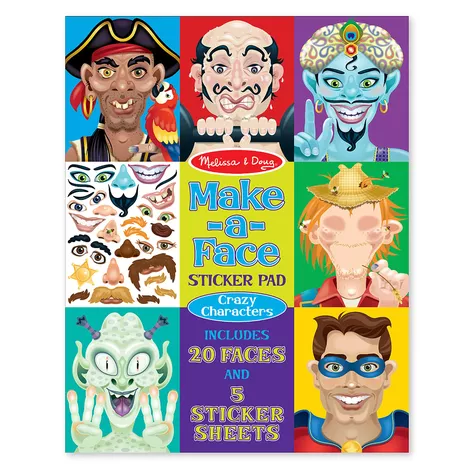 Pad stickers - Caras locas-0