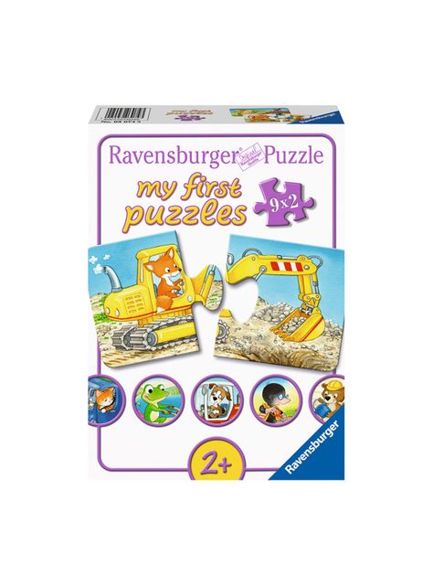 Mi primer puzzle - Animales en la construcción-0