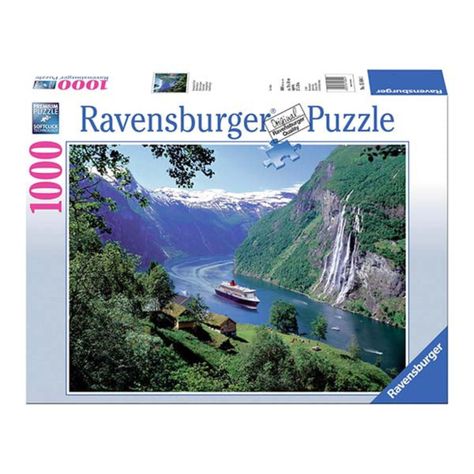 Puzzle Fiordo noruego - 1000 piezas-0