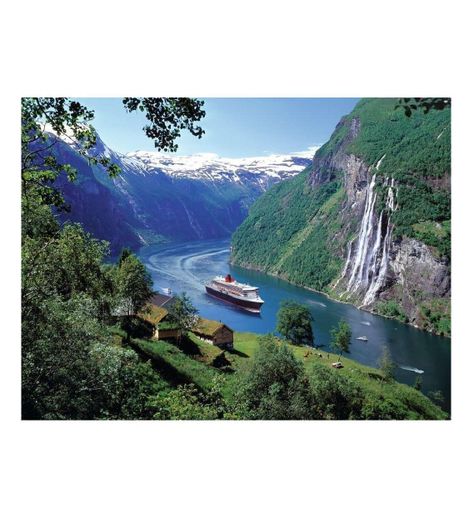 Puzzle Fiordo noruego - 1000 piezas-1