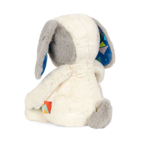 Peluche perro - Blanco y gris-1