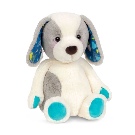 Peluche perro - Blanco y gris-2