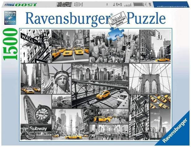 Puzzle Taxis en Nueva York - 1500 piezas-0