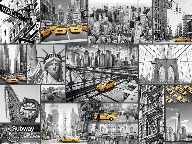 Puzzle Taxis en Nueva York - 1500 piezas-1