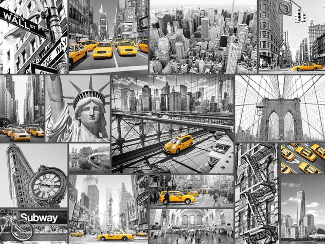 Puzzle Taxis en Nueva York - 1500 piezas-2