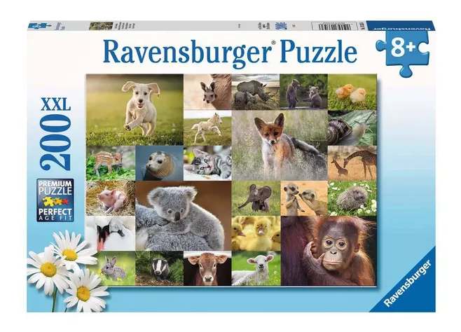 Puzzle Lindos animales Bebes 200p-0