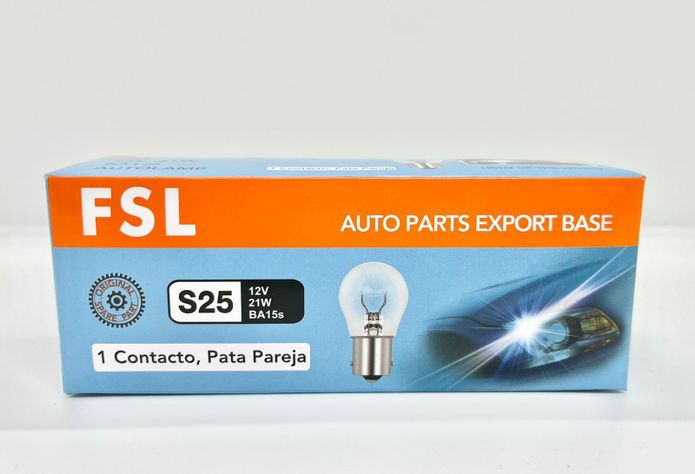 AMPOLLETA S25 12V 21W (ba15s) 1CONTACTO, PATA PAREJA X20 UNIDADES-1