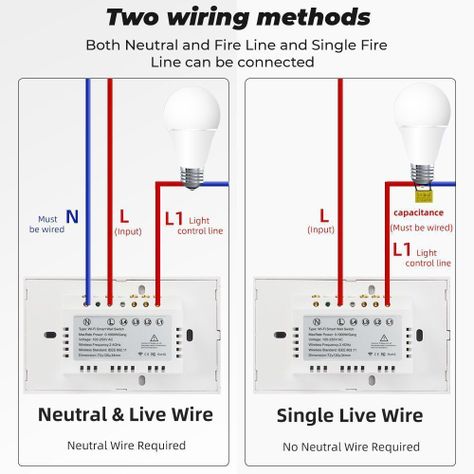 Interruptor Inteligente Wifi 3 Canal -con Y Sin Cable Neutro-3