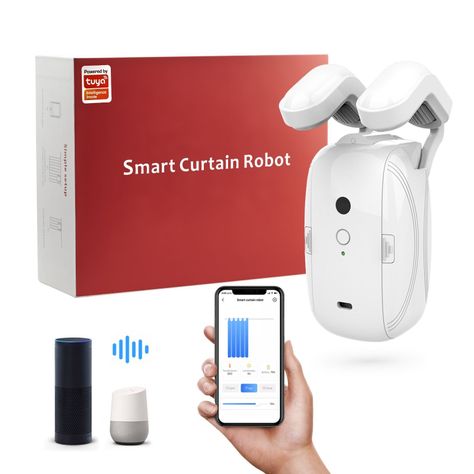 Robot Motor Cortina Inteligente Wifi Google Home & Alexa-0