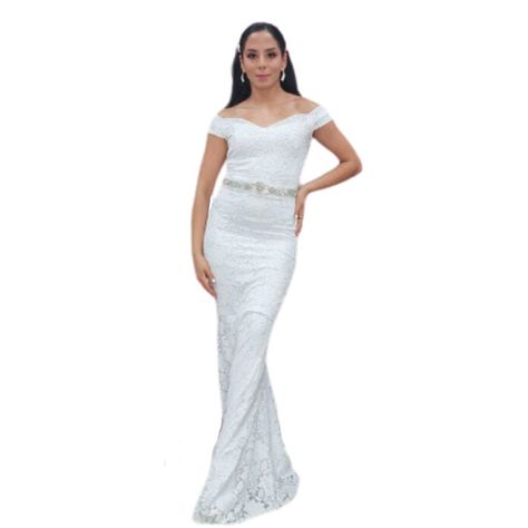 VESTIDO DE NOVIA LARGO MATRIMONIO BODA SN55-0