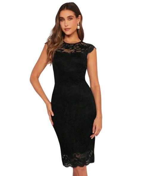 VESTIDO AJUSTADO CUELLO REDONDO IDEAL PARA FIESTA GALA COCTEL BODA-0
