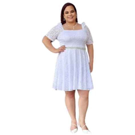 VESTIDO DE NOVIA ACAMPANADO MATRIMONIO CIVIL SN17-1