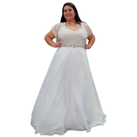 VESTIDO DE NOVIA LARGO MATRIMONIO BODA SN75 -0