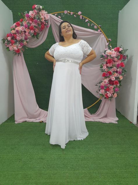 VESTIDO DE NOVIA LARGO MATRIMONIO BODA SN64-0