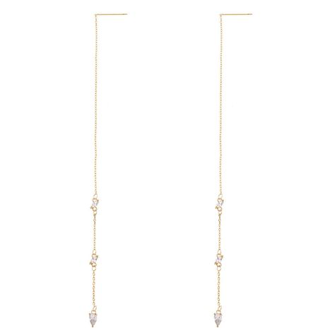Aros Silverstone con Baño de Oro 18k Micro Pave Sara K Joyas-0