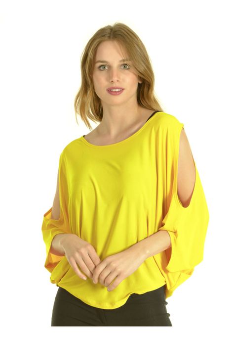 Polera Hombro Abierto Amarillo-1