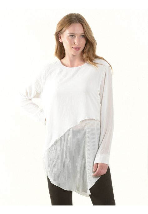 Blusa Larga Italiana Blanco-1