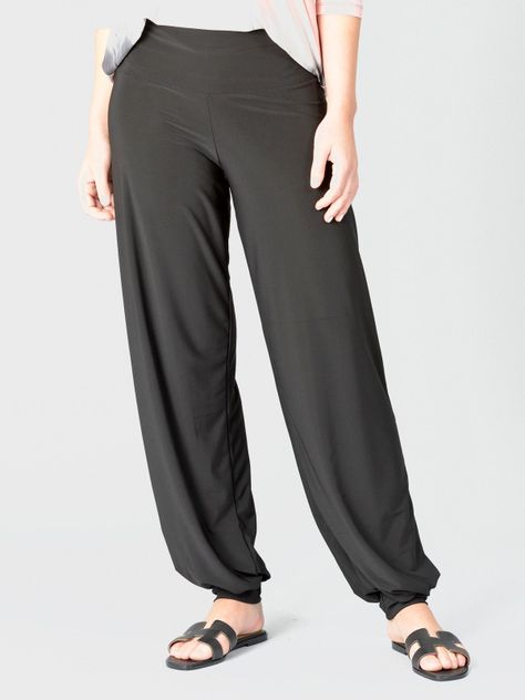 Pantalón Puño Elasticado Negro-1