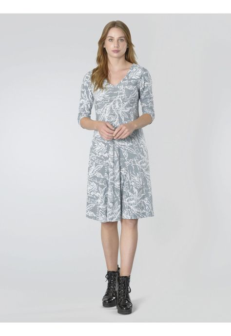 Vestido Mary Estampado Celeste-2