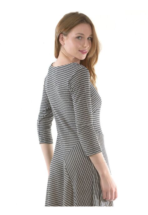 Vestido Mary Estampado Negro-4