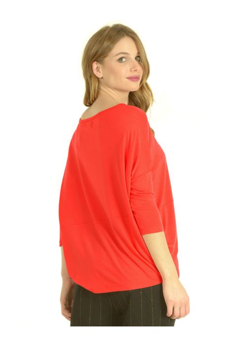 Polera Cuadrada Rojo-1