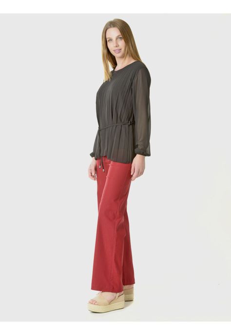 Blusa Plizada Italiana Negro-2