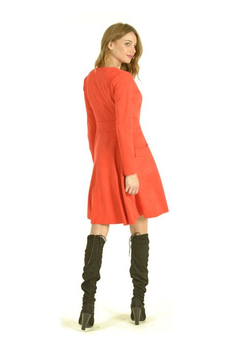 Vestido Broches Coral-2