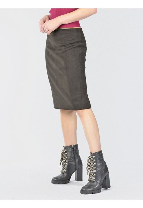Falda Gamuza Negro-3