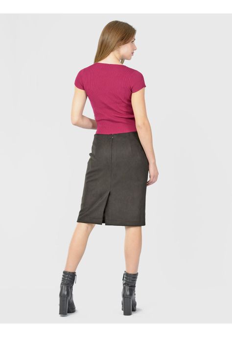 Falda Gamuza Negro-5