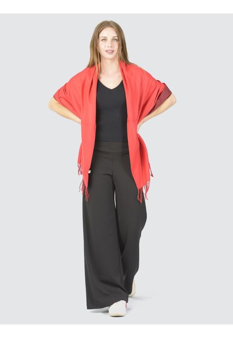 Echarpe Italiano Liso Rojo-1
