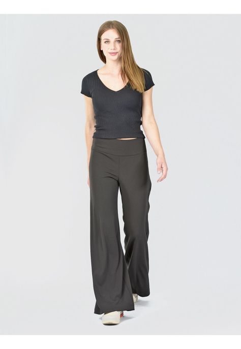 Pantalón Pata Ancha Negro-4