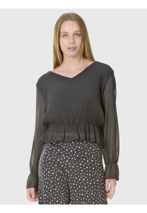 Blusa Gianna Italiana Negro-1