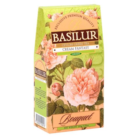 Te Bouquet Verde Con Crema Y Petalos Hoja - Basilur-0