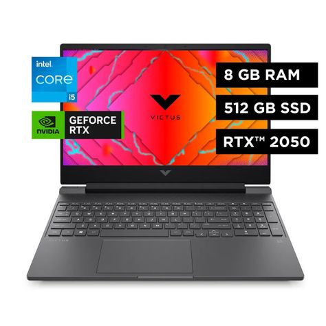Notebook Gamer HP 15-fa1107la I5 8GB RAM 512GB SSD RTX2050 4GB-1