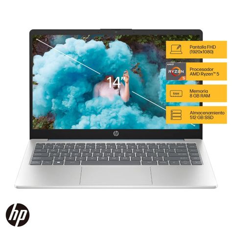 Notebook HP 14-em0002la AMD Ryzen 5 8GB RAM 512GB SSD-1