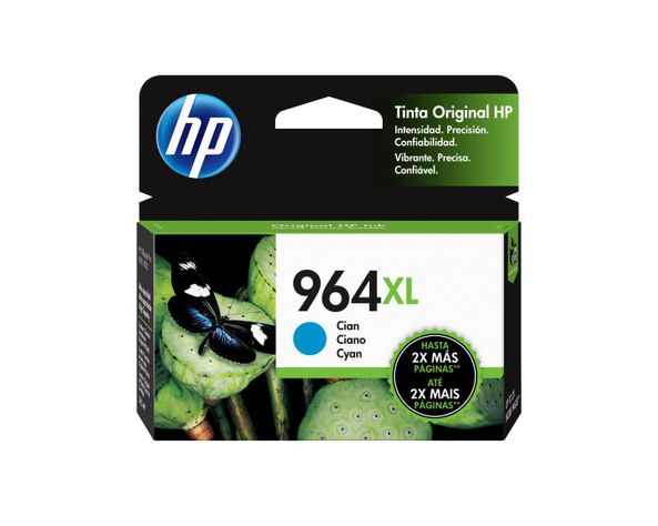 Cartucho de tinta HP 964XL cian original-0
