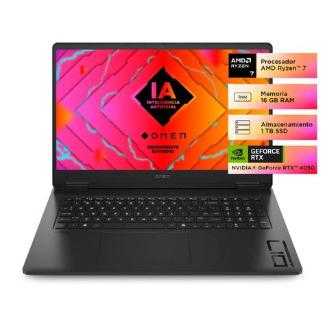 Notebook HP Gamer 17-db0006la R7 16GB 1TB RTX4050 FHD 144 Hz-1