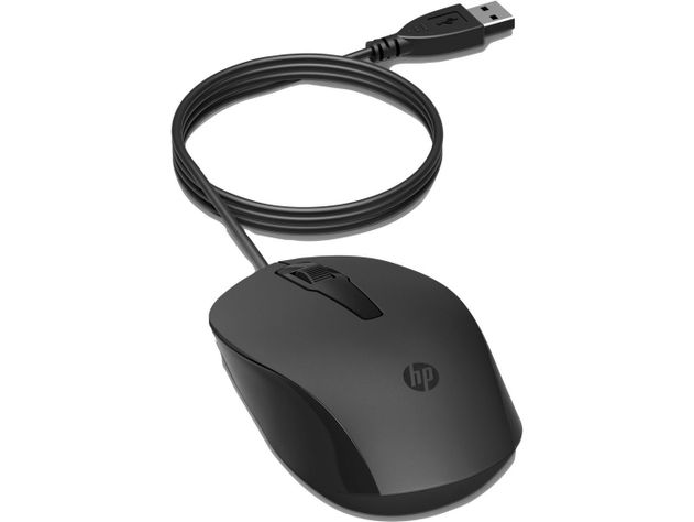 Mouse HP 150 alámbrico, Negro-1