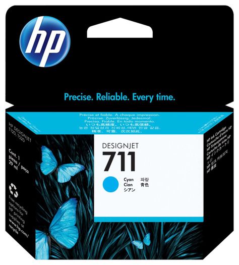 Cartucho de Tinta HP 711 Cian DesignJet-0