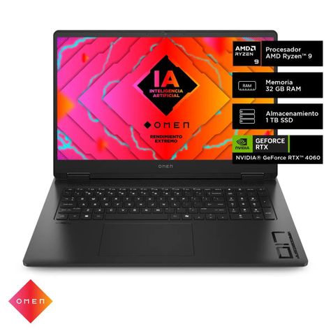 Notebook HP Gamer 17-db0009la R9 32GB 1TB RTX4060 8GB-1