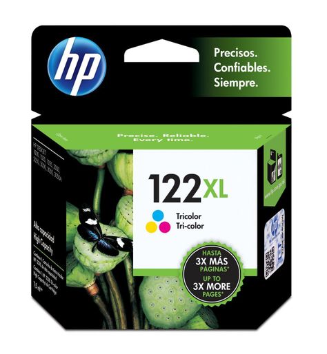 Cartucho de tinta HP 122XL Tricolor Original-0